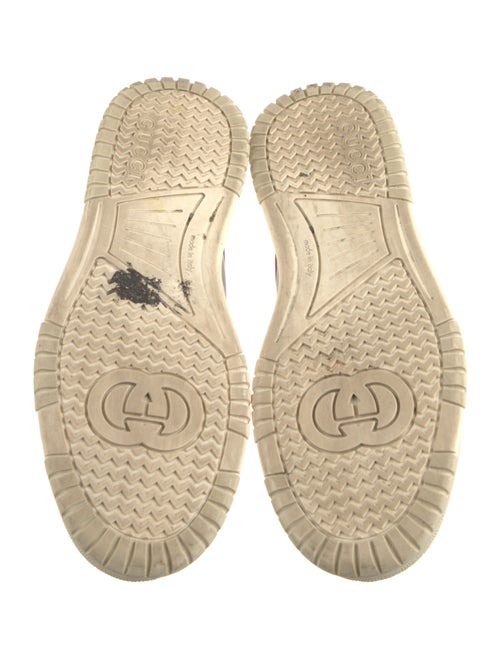 Gucci Web Accent Leather Sneakers