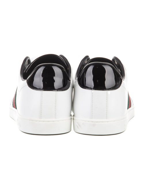 Gucci Web Accent Leather Sneakers
