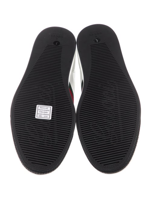 Gucci Web Accent Leather Sneakers