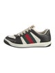 Gucci Web Accent Leather Sneakers