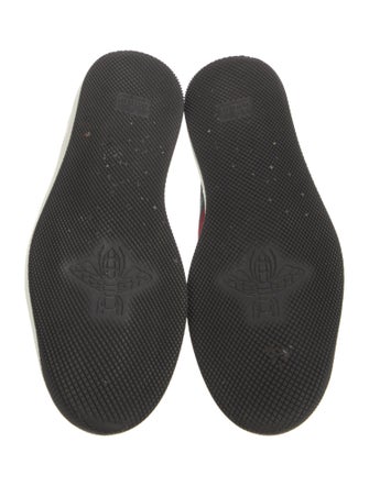 Gucci Web Accent Leather Sneakers