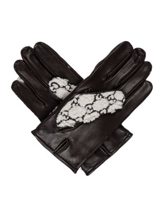 Gucci GG Leather Gloves