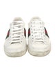 Gucci Web Accent Leather Sneakers