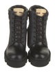 Gucci Leather Trim Embellishment Combat Boots