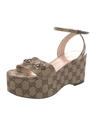 Gucci GG Canvas Canvas Sandals