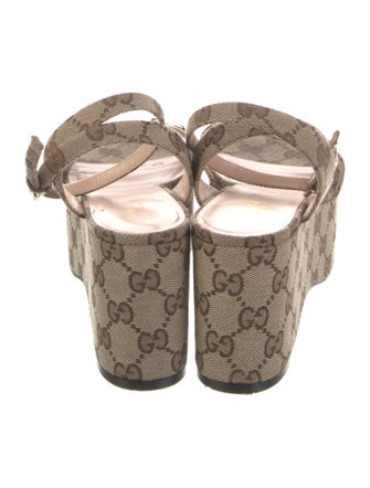 Gucci GG Canvas Canvas Sandals