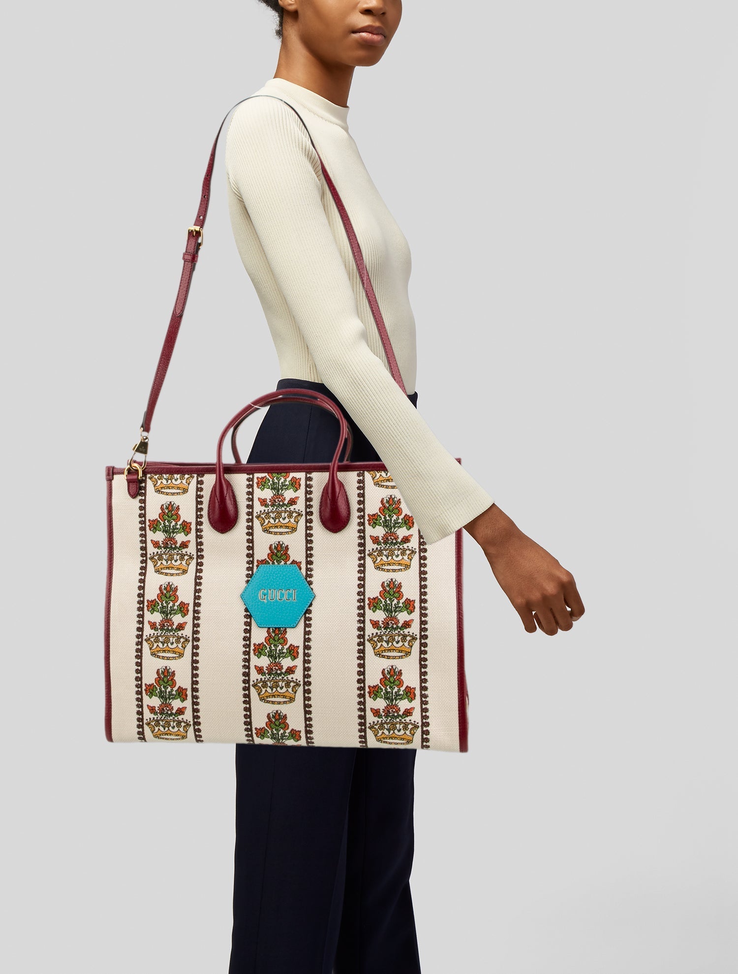 Gucci Canvas Bucket Bag