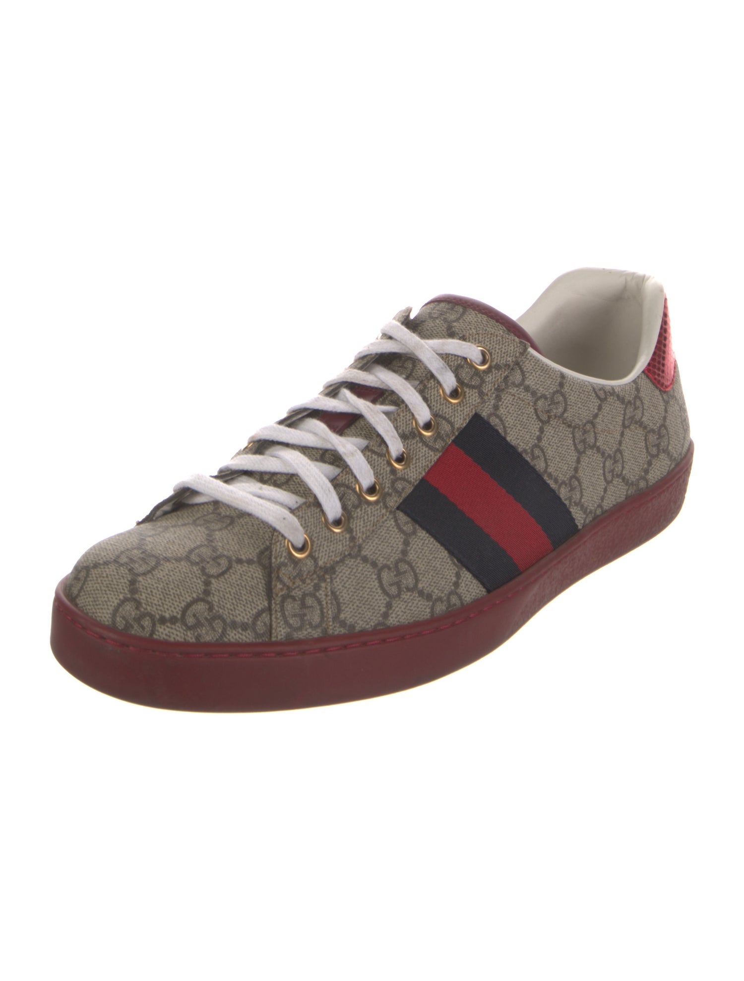 Gucci GG Supreme Grosgrain Trim Sneakers