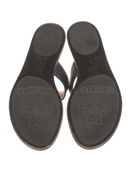 Gucci Interlocking G Logo Leather Flip Flops