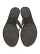 Gucci Interlocking G Logo Leather Flip Flops