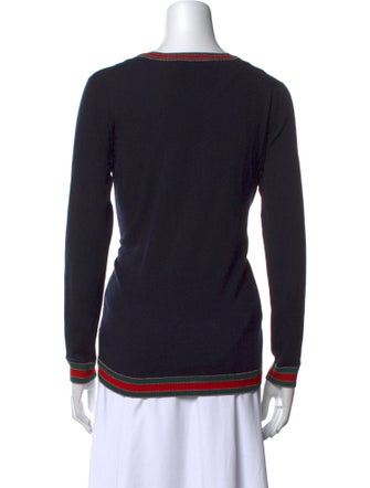 Gucci Wool Colorblock Pattern Sweater