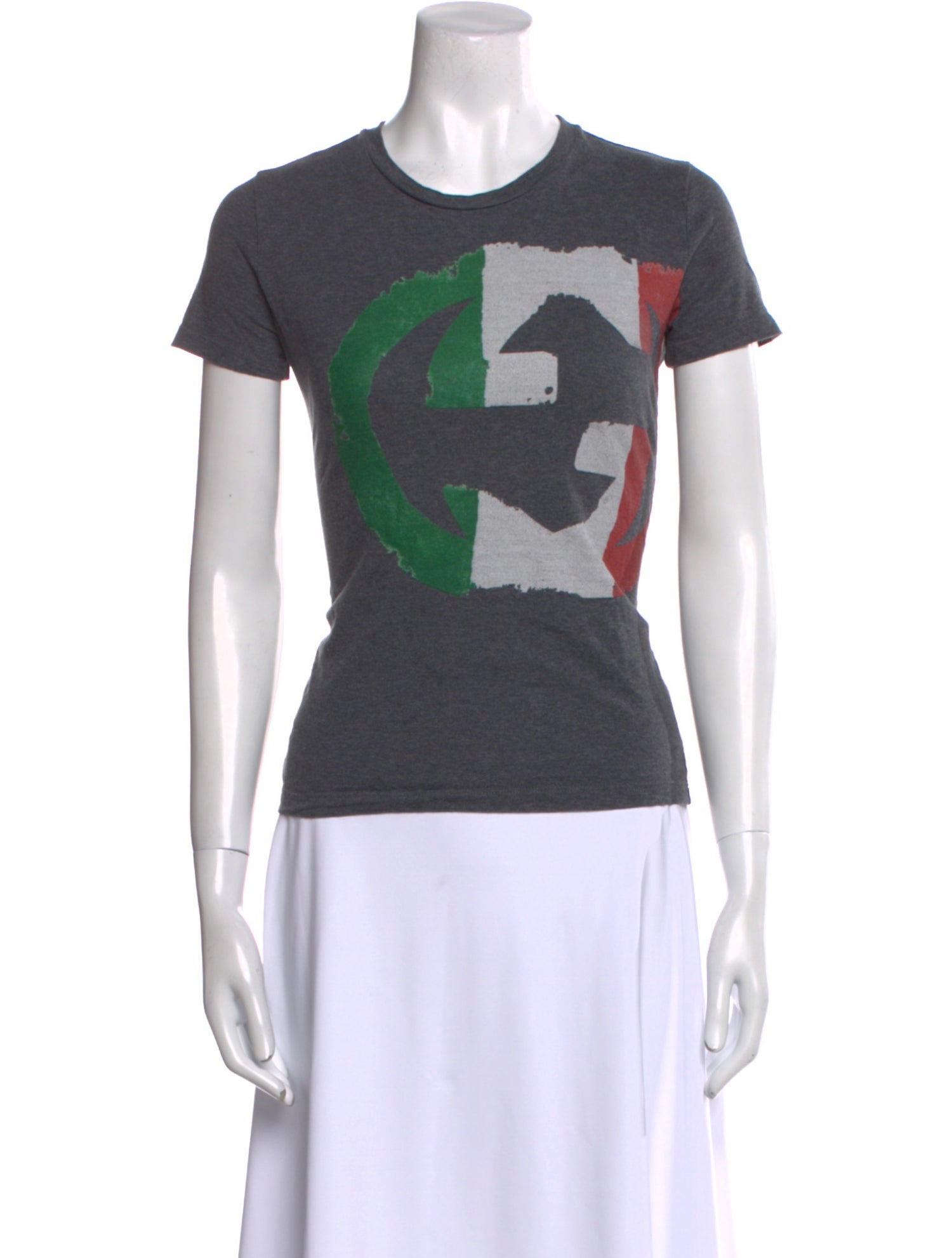 Gucci Graphic Print Crew Neck T-Shirt