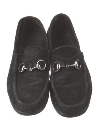 Gucci 1955 Horsebit Accent Suede Loafers