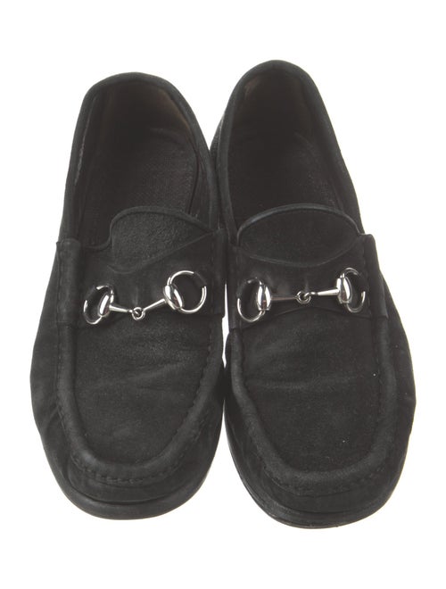 Gucci 1955 Horsebit Accent Suede Loafers