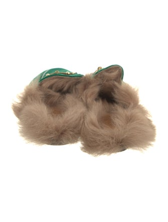 Gucci Horsebit Accent Velvet Mules