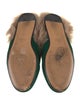 Gucci Horsebit Accent Velvet Mules