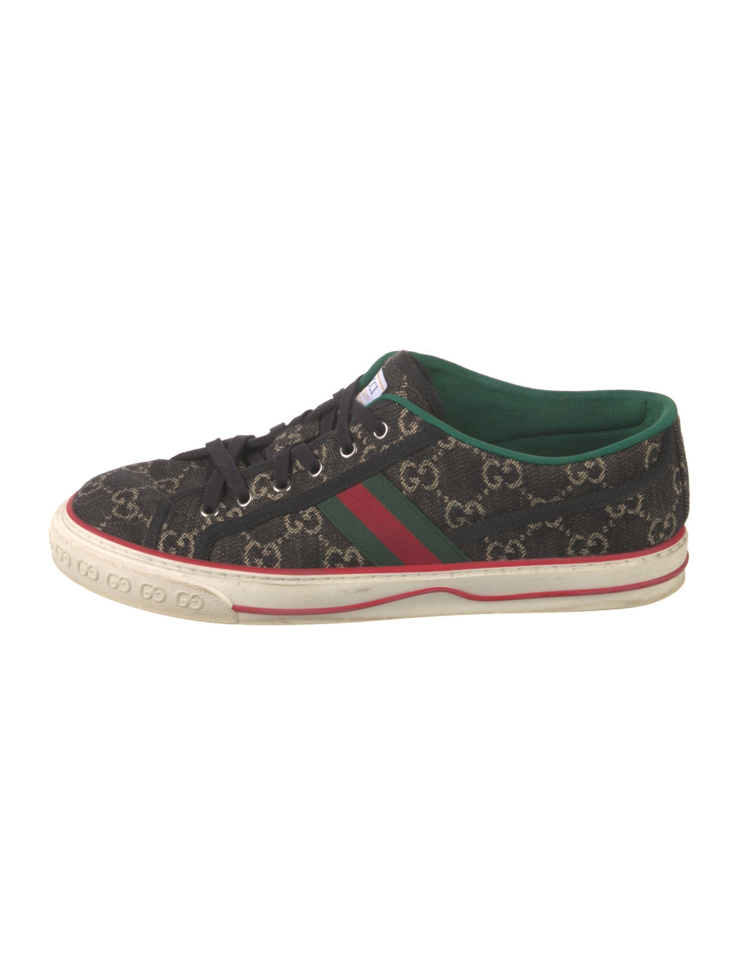 Gucci Web Accent Denim Sneakers