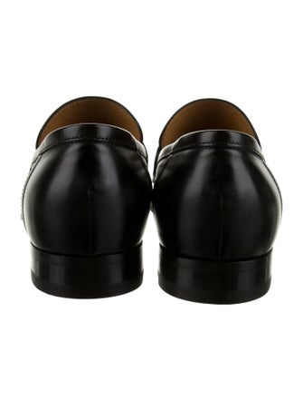 Gucci Interlocking G Logo Leather Loafers