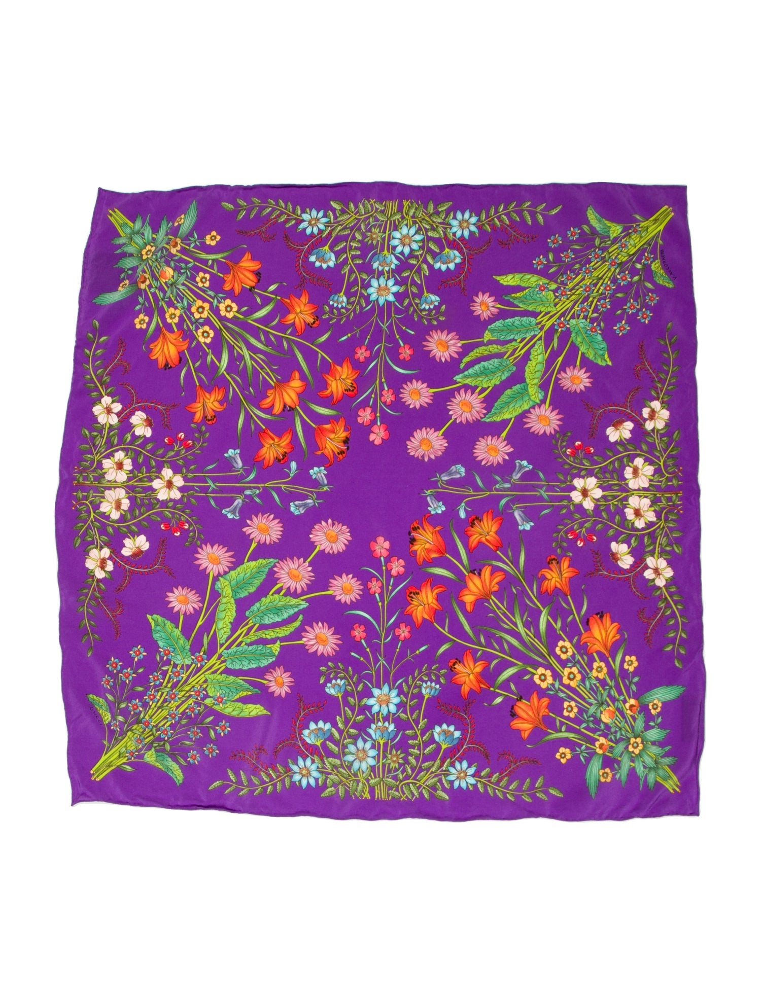 Gucci Tie-Dye Towel Hoodie Silk Scarf