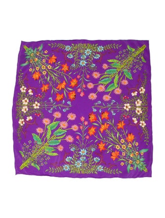 Gucci Tie-Dye Towel Hoodie Silk Scarf