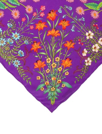 Gucci Tie-Dye Towel Hoodie Silk Scarf