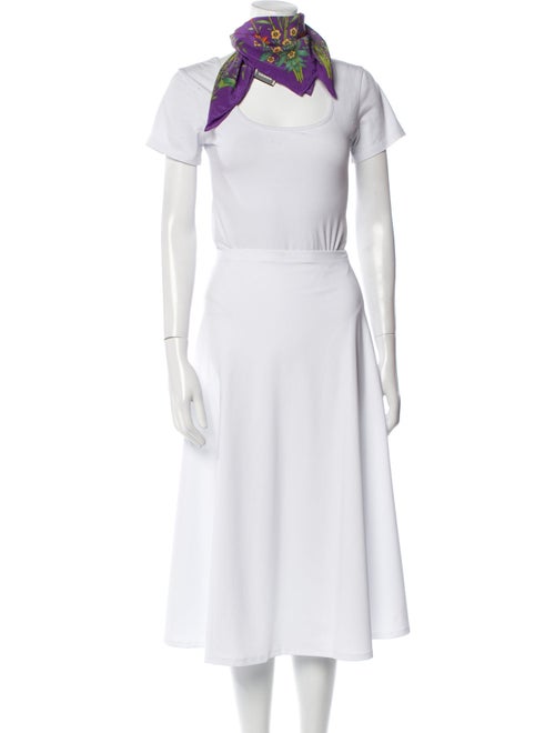 Gucci Tie-Dye Towel Hoodie Silk Scarf