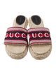 Gucci Sylvie Web Accent Jute Espadrilles