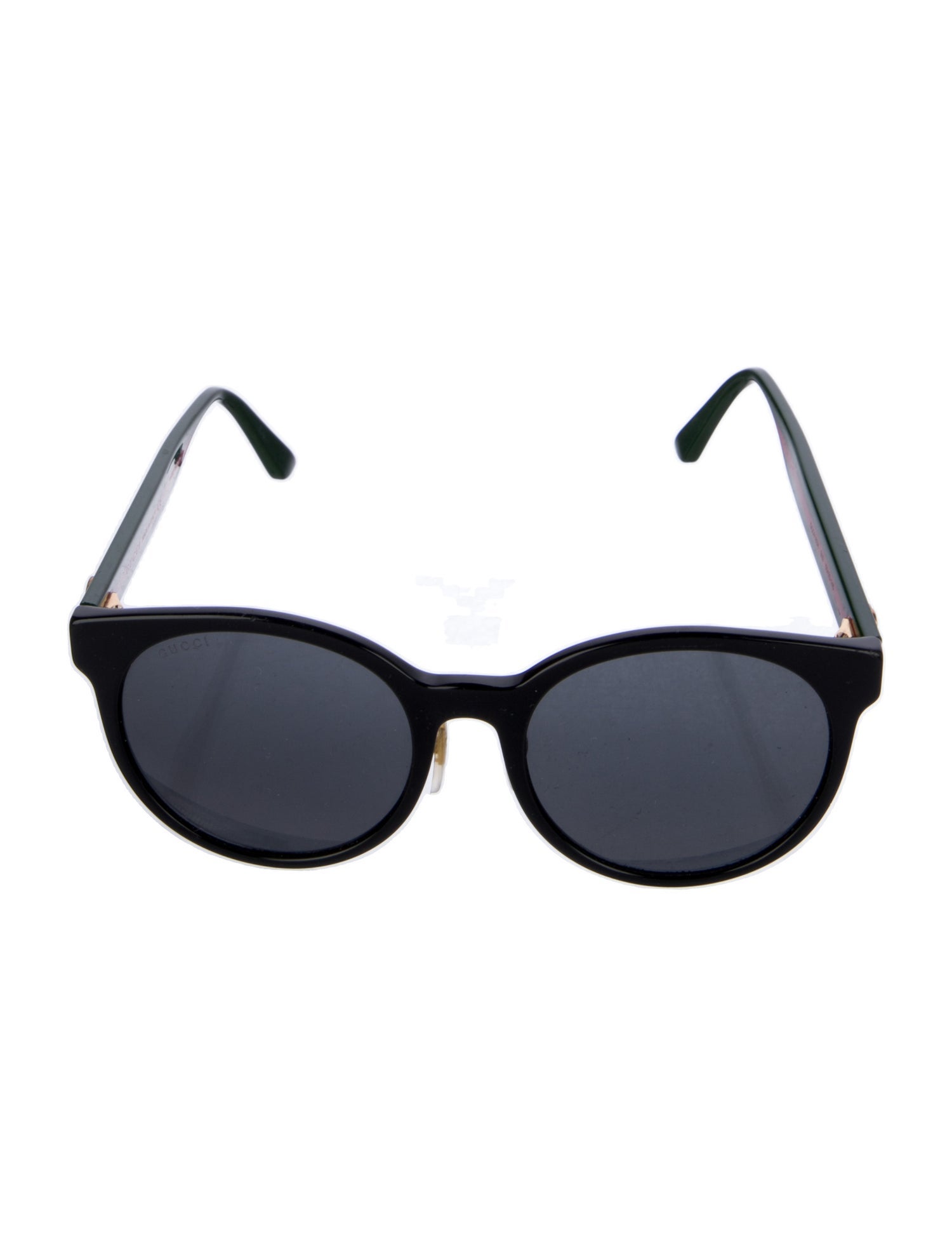 Gucci Web Accent Round Sunglasses