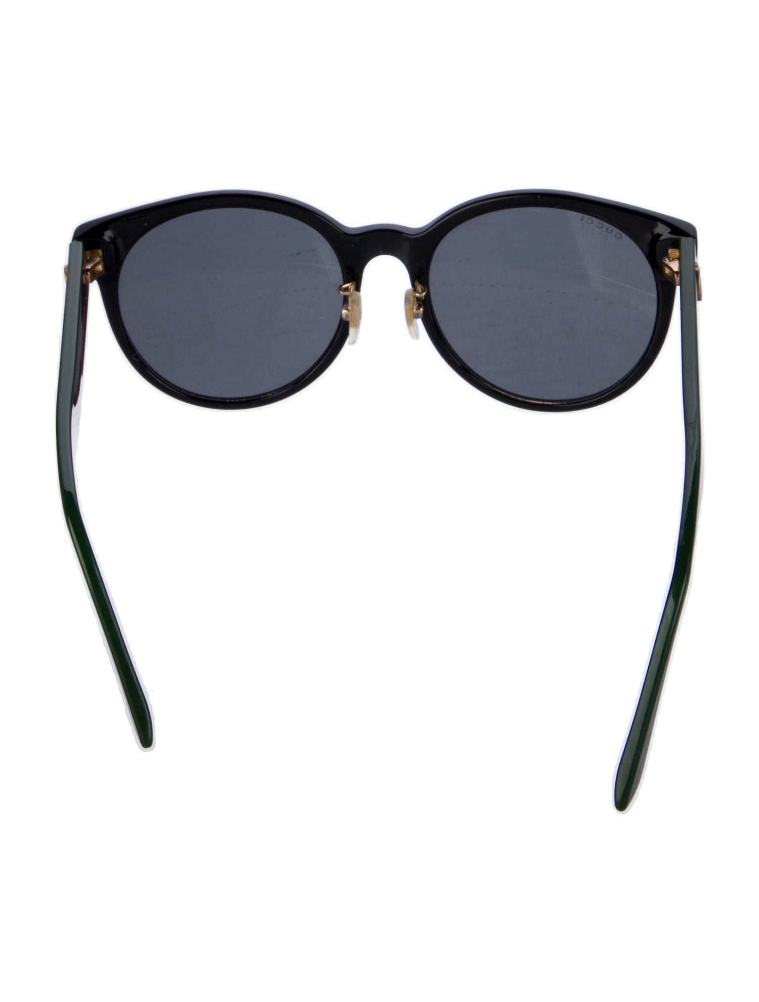 Gucci Web Accent Round Sunglasses
