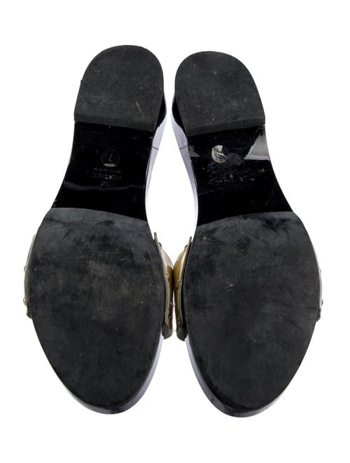 Gucci Horsebit Accent Patent Leather Slides