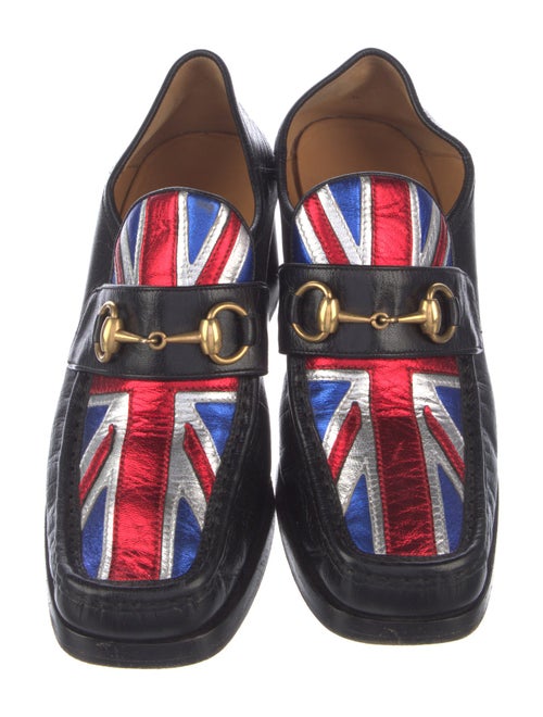 Gucci Horsebit Accent Leather Pumps