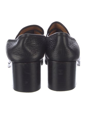 Gucci Horsebit Accent Leather Pumps