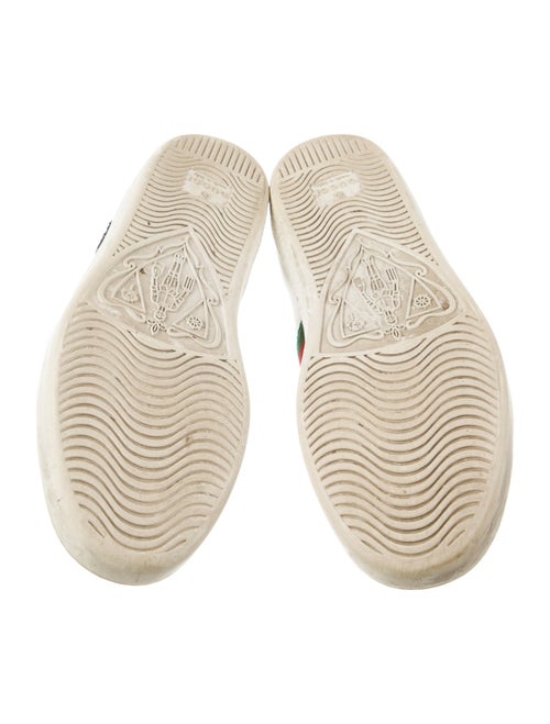 Gucci Web Accent Leather Sneakers