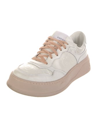 Gucci Interlocking G Logo Leather Sneakers