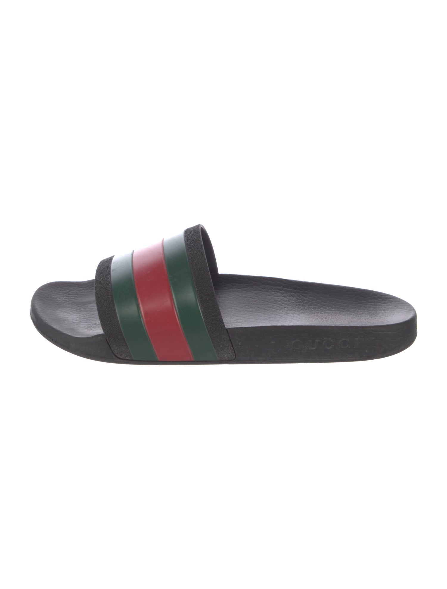 Gucci Web Accent Rubber Slides