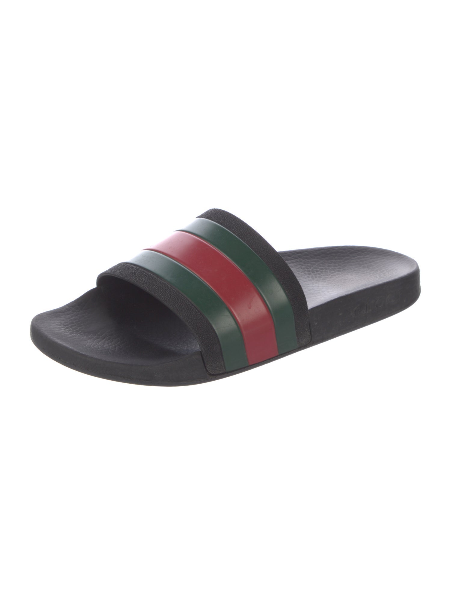 Gucci Web Accent Rubber Slides