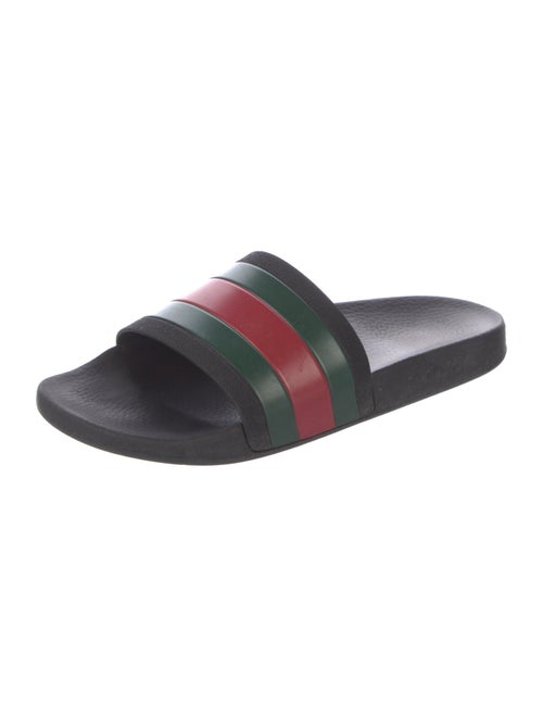 Gucci Web Accent Rubber Slides