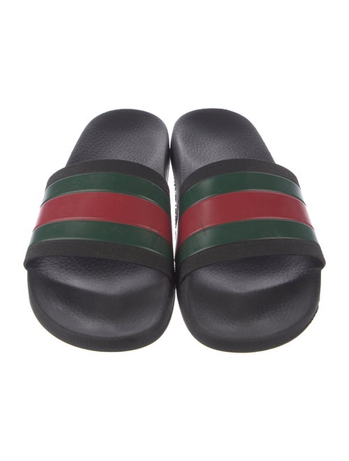 Gucci Web Accent Rubber Slides