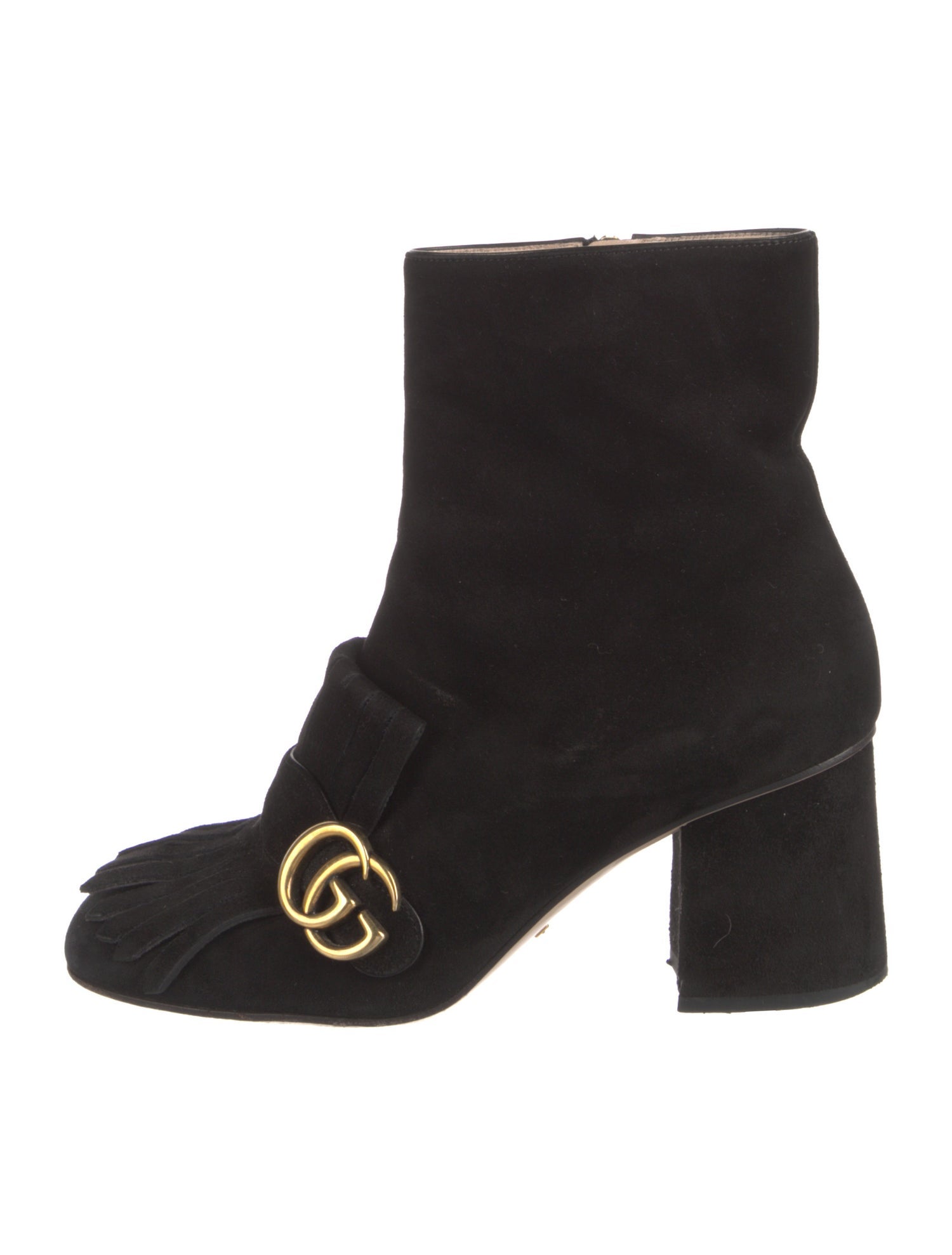 Gucci Interlocking G Logo Suede Boots