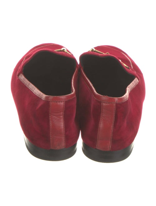 Gucci Horsebit Accent Velvet Loafers