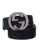 Gucci GG Canvas Leather Belt