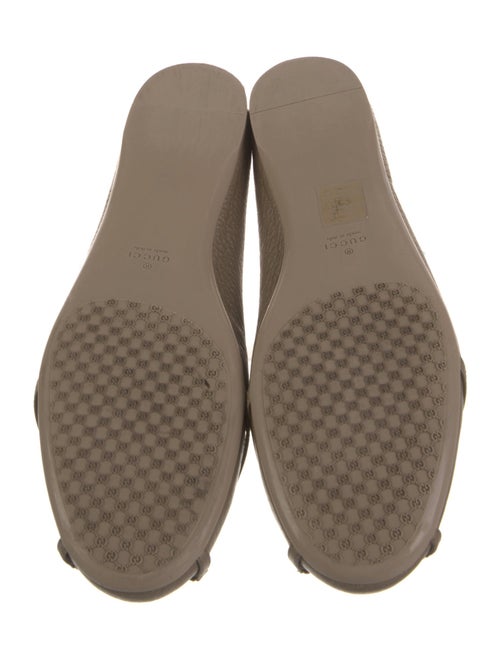 Gucci Double G Logo Leather Ballet Flats
