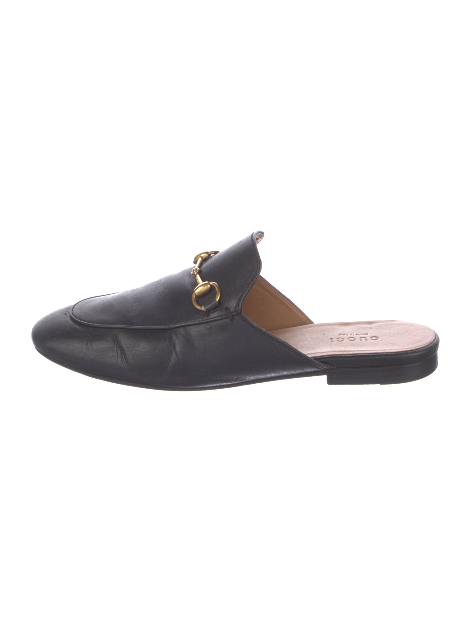 Gucci Horsebit Accent Leather Mules