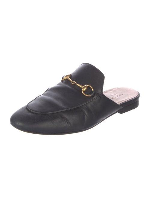 Gucci Horsebit Accent Leather Mules