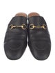 Gucci Horsebit Accent Leather Mules