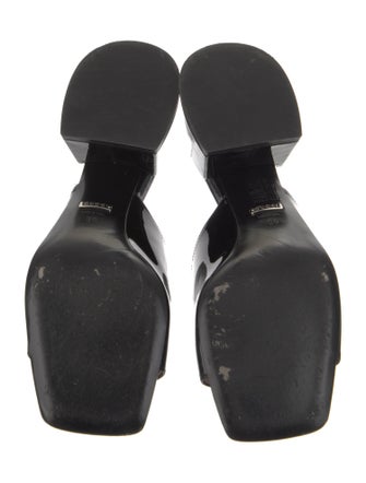 Gucci Horsebit Accent Patent Leather Slides