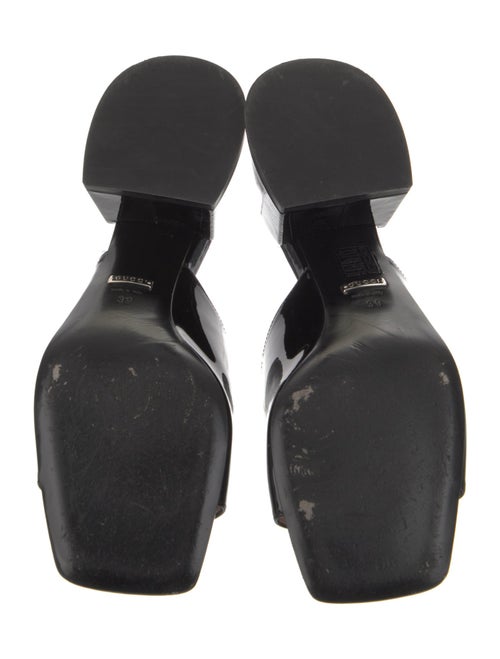 Gucci Horsebit Accent Patent Leather Slides