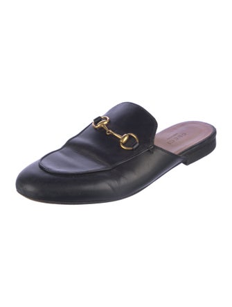 Gucci Horsebit Accent Leather Mules