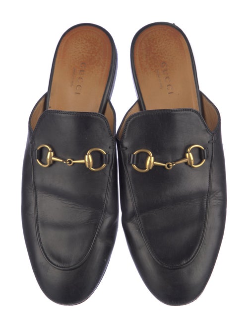 Gucci Horsebit Accent Leather Mules