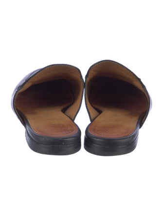 Gucci Horsebit Accent Leather Mules
